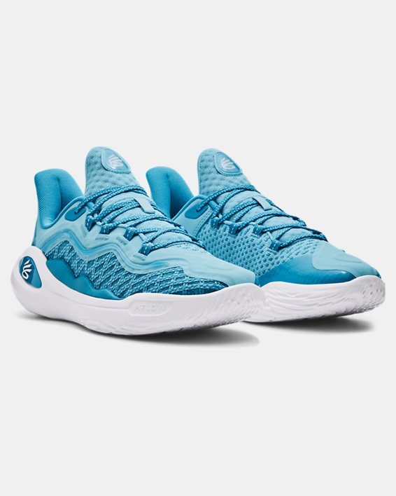Unisex Curry 11 'Mouthguard' Basketball Shoes in Blue image number 3